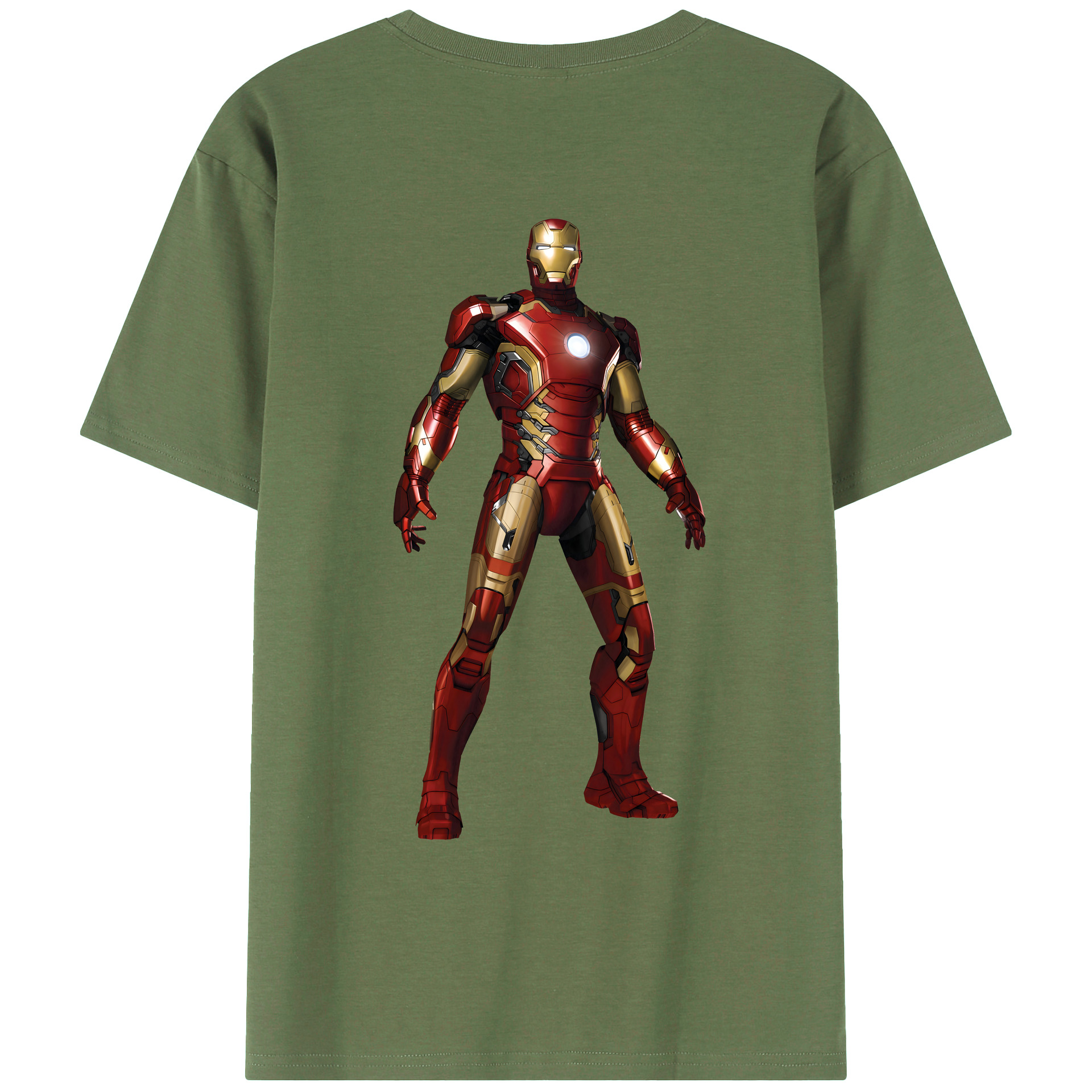 （画像用） アベンジャーズ The Avengers 綿100％ メンズ半袖Tシャツ（バックプリント） 通気性